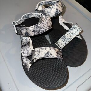 Stylish Black and White Sandals